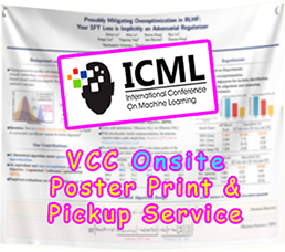 Cheapest ICML Poster ON-SITE Pickup at Vancouver Convention Centree